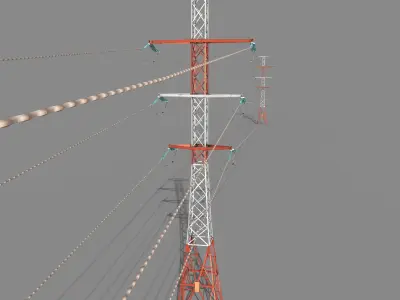 Electricity Pole 27 3D model