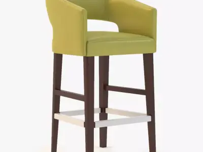 Cc-4065 Leather Barstool 3D model