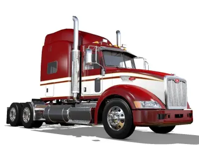 386 Semi Truck 3D model