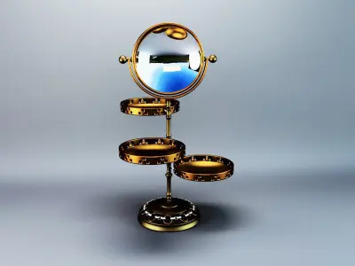 Cosmetic Mirror 3D model
