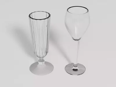 Wine Glass 3D model