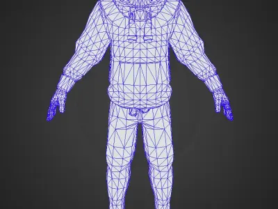 Mikey Money  Dynamic 3D Male Game Character Low-poly 3D model