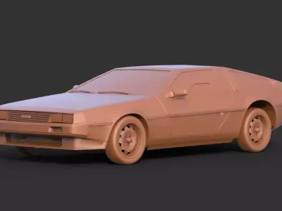 DeLorean DMC-12 3D print model