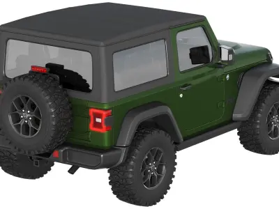Jeep Wrangler Willys 2024 3D model
