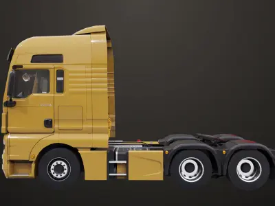 Generic Heavy Truck Chassis 04 Generic All PBR Textures Low-poly 3D model