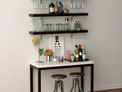 Creative At Home Bars 3D model