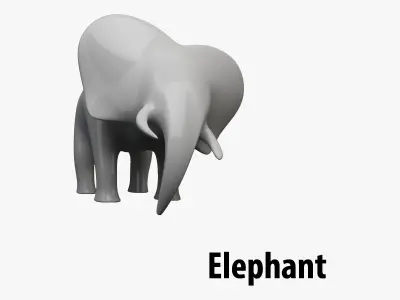 Animal decoration - Safari Pack Low-poly 3D model