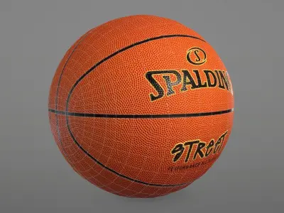 Basketball Outdoor Spalding Street Low-poly 3D model