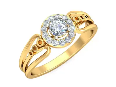 elegant luxury ring 3D print model buy