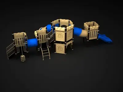 Outdoor Castle 3D model