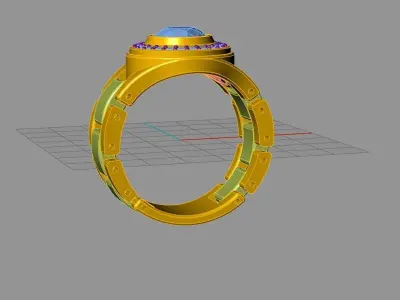 Rhinocros avengers ring 3D model