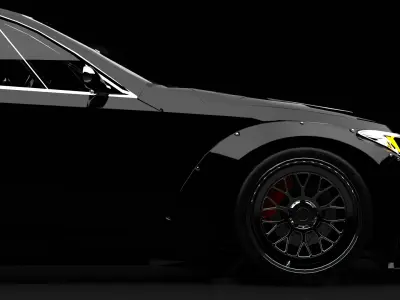 infinity q60 Low-poly 3D model