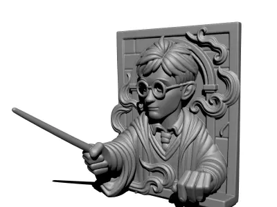 Harry potter Wall Art 3D print model
