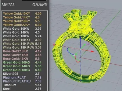 Paris Ring Design Eiffel Tower Engagement Ring 3D print model