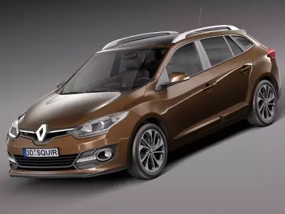 Renault Megane Estate 2014 3D model