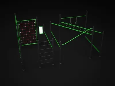 Teenagers Outdoors Toys 3D model