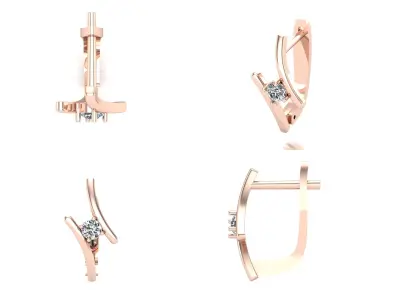 Earrings bi 2 3D print model