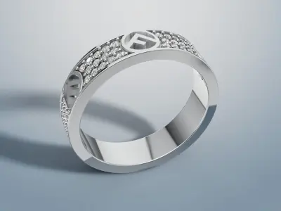 Ring F endi 3D print model C 57 3D print model