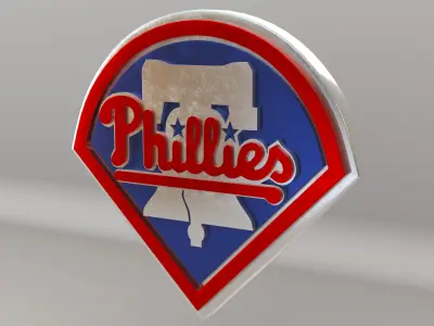 MLB Philadelphia Phillies V1 Team Logo 3D model
