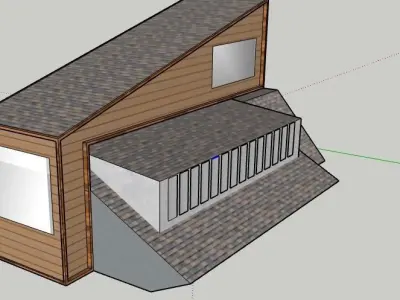 Small Modern House Free low-poly 3D model