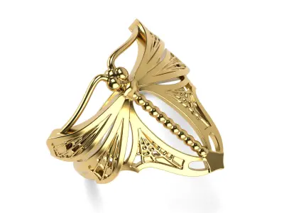 Dragonfly Ring 3D print model purchase