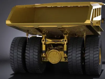 Haul Truck VRAY 3D model