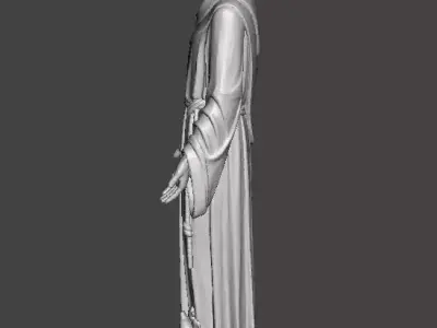 SAINT FRANCIS OF ASSISI RELIGIOUS STATUE SCULPTURE ART 3D print model