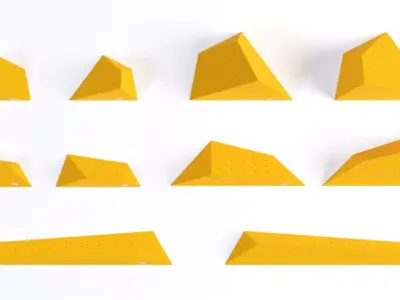 Rock Climbing Boulders - Axis 4 faces  3D model