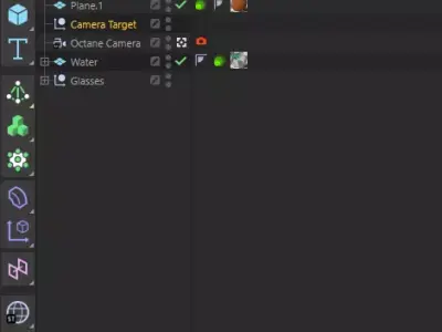 Glasses Product Promotion Scene Octane Render 3D model 3D model