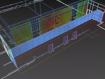 Caesars Hotel Dubai 3d Model - PREFUNCTION AREA ONLY Low-poly 3D model