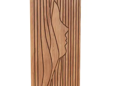 Wood Wall Decor Collection 02 3D model