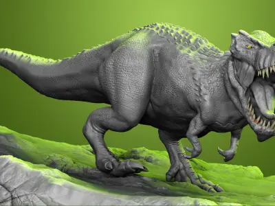 Dinosaur T-Rex HighPoly Model Print Ready 3D model