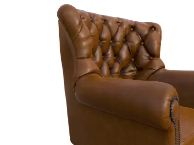 Sofa Chair  Low-poly 3D model