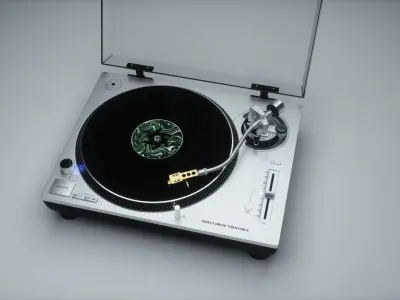 Technics Turntable Vinyl Record Player 3D model