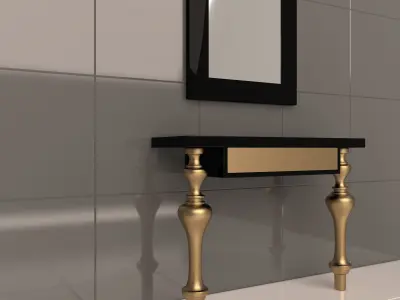 Luxury Console Table 02 3D model