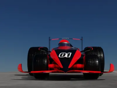 Little Formula One Racer 3D model