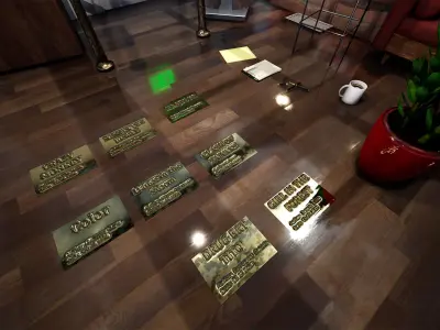 Art Gallery  Prop Package Low-poly 3D model