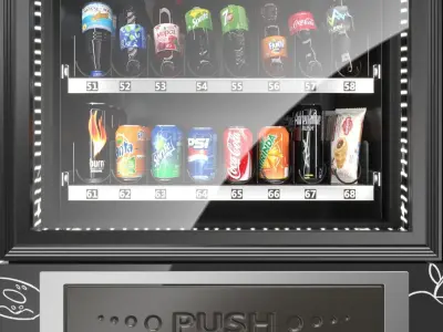 Rosso TO GO coffee machine with additional Foodbox 3D model