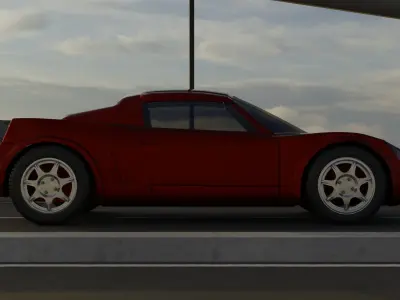 Opel Speedster 2005 model Blender 3D model