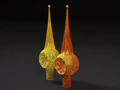 Christmas tree Star 3D print model