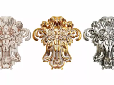 Classic carved 139 3D model