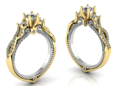 Veragio Ring Collection 8 models  3D print model