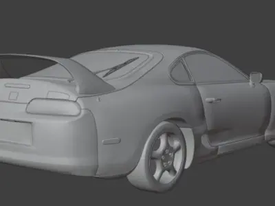 Toyota Supra 1998 Low-poly 3D model
