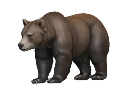 Bear-Bear Low-poly 3D model