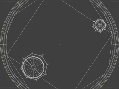 Blue Oil Barrel Low-poly 3D model