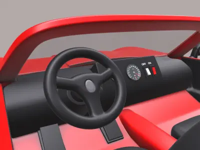 Cars and action games Toy Car Low-poly 3D model