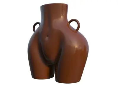 Female Body Vase 3D model 3D model