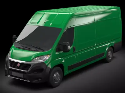 Fiat Ducato STANDARD VAN LWB H3 35 2012 3D model