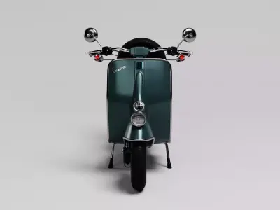Customized Vespa  Low-poly 3D model