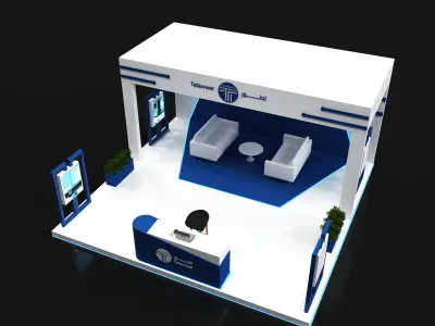 booth 6x6 3D model